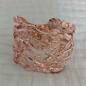 Rachel Zoe Rose Gold Leaf Bracelet